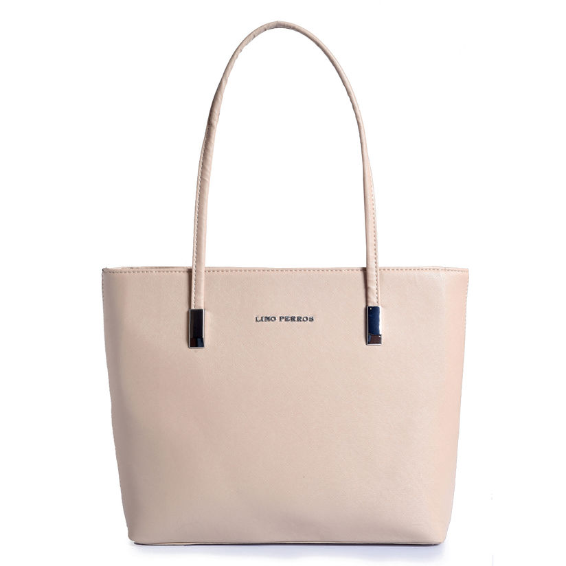 lino perros beige handbag