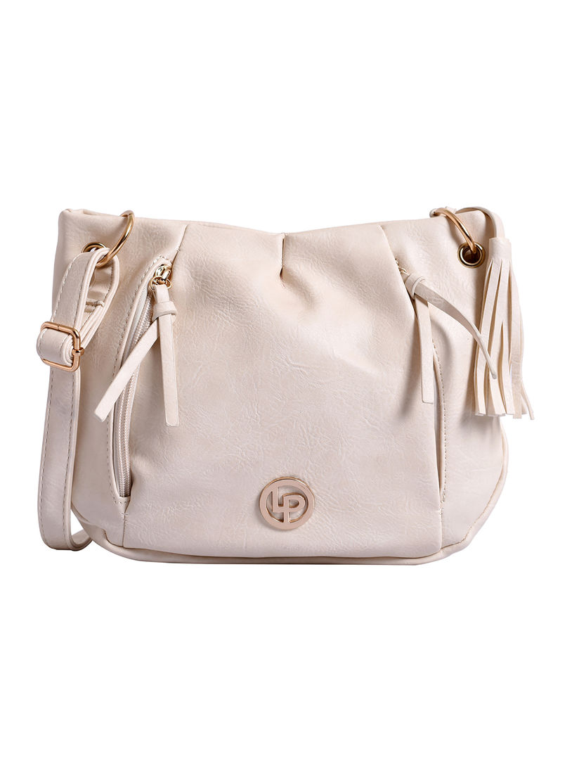 lino perros white sling bag