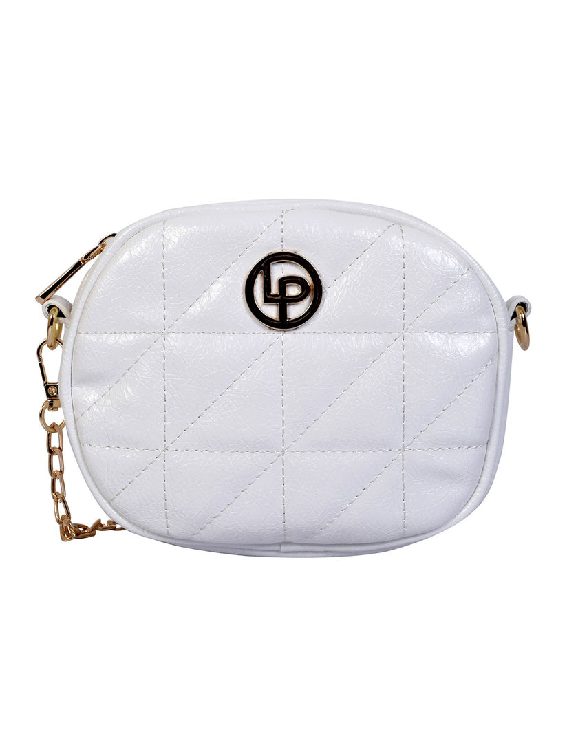 lino perros white sling bag
