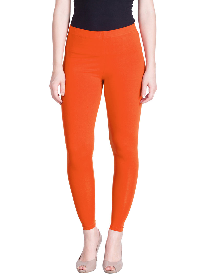 Orange ankle length leggings Clearance