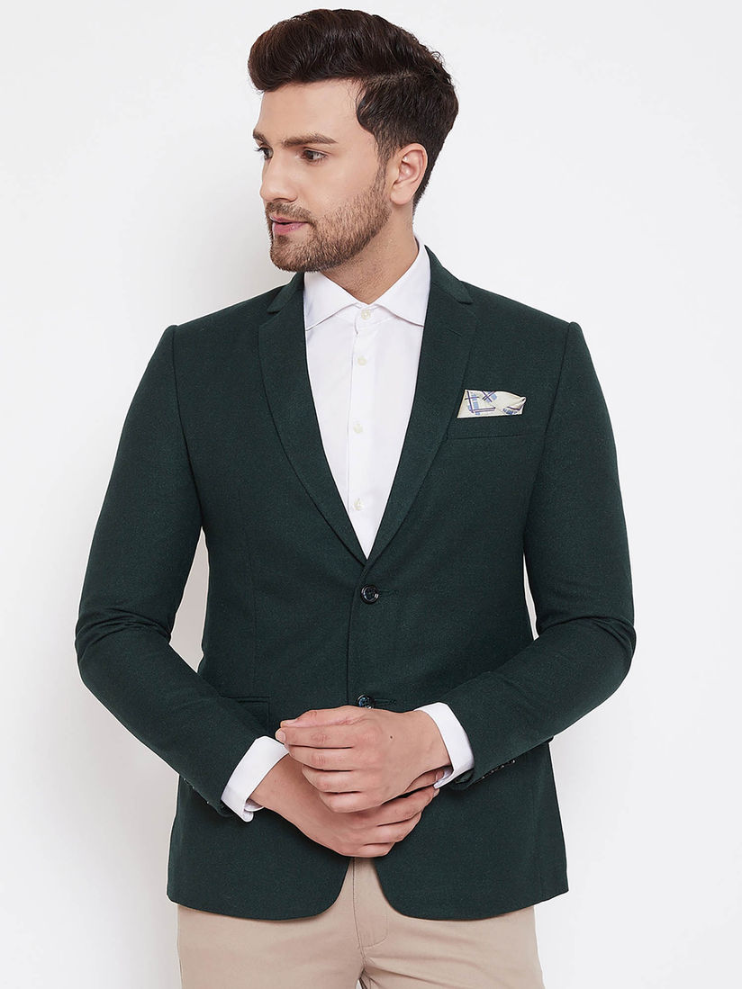 dark green blazer