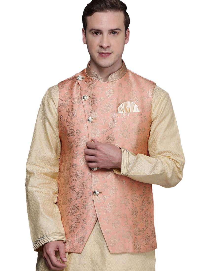 silk nehru jacket