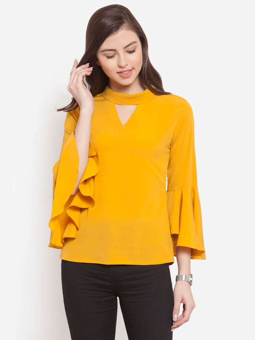 yellow tie up top