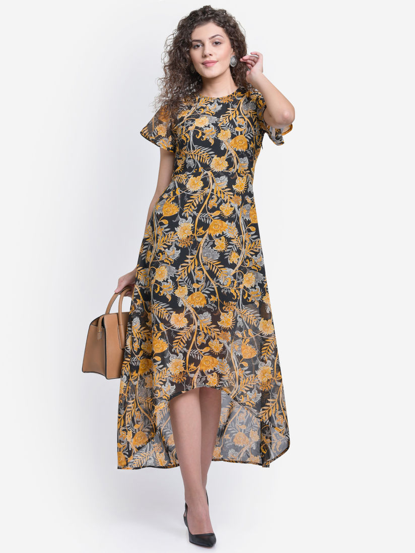 high low frock design