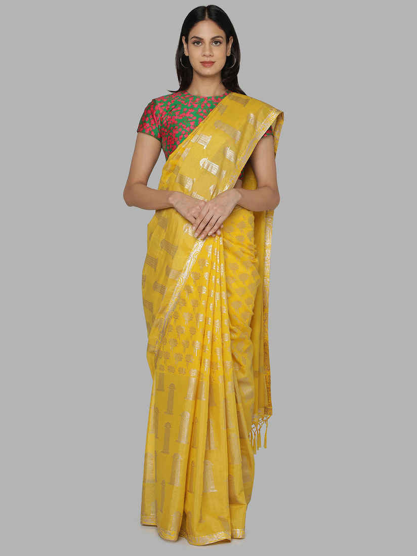 Masaba yellow saree Clearance
