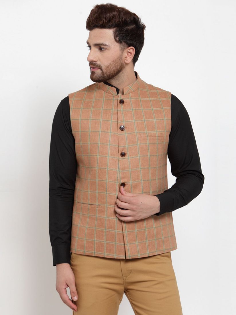 beige nehru jacket