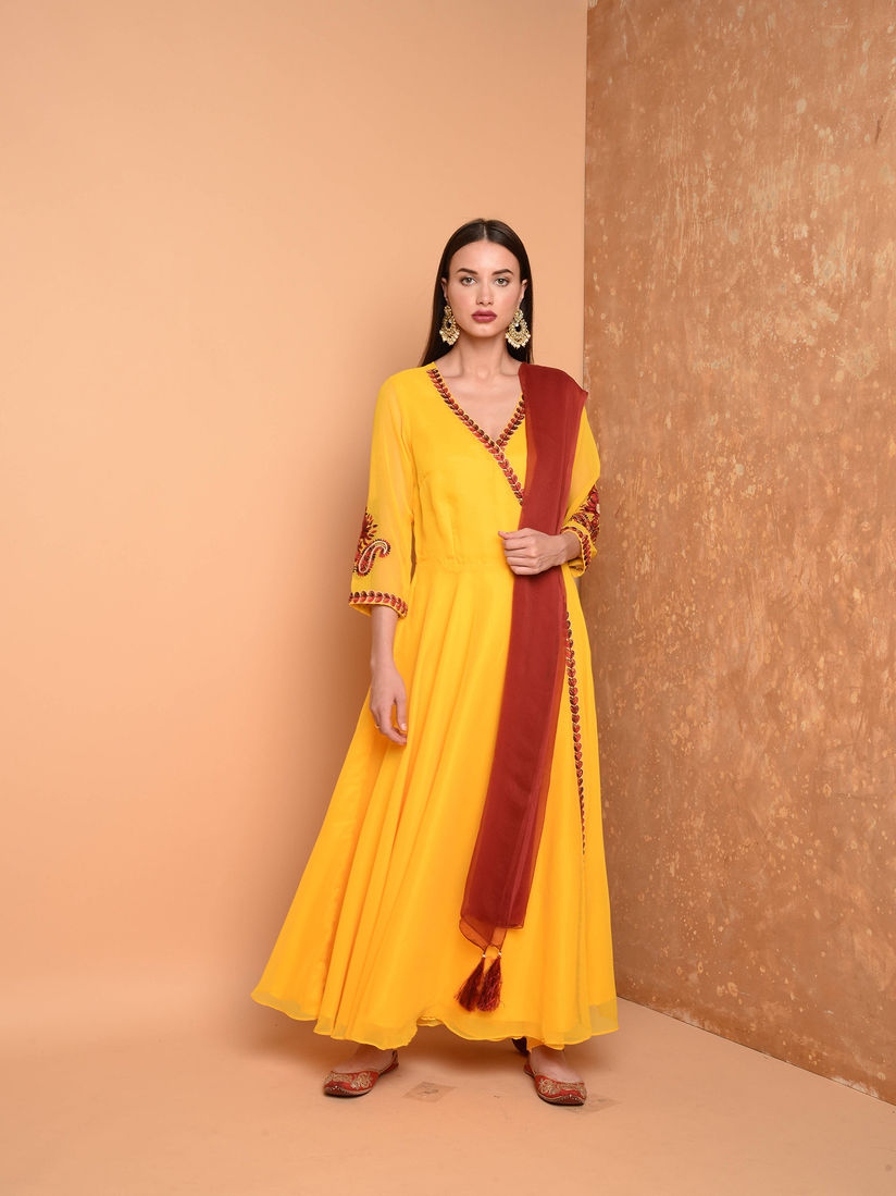 georgette anarkali suits