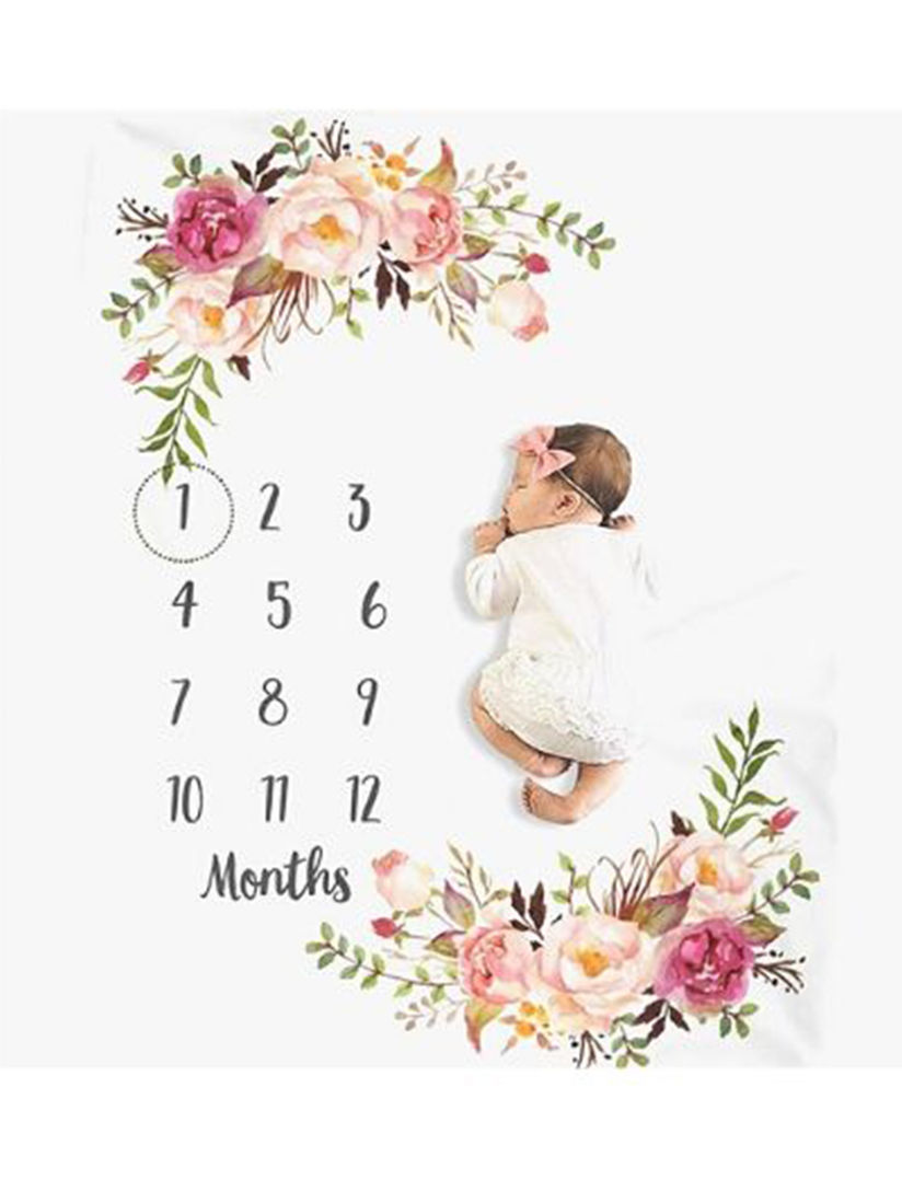 baby milestone bedsheet