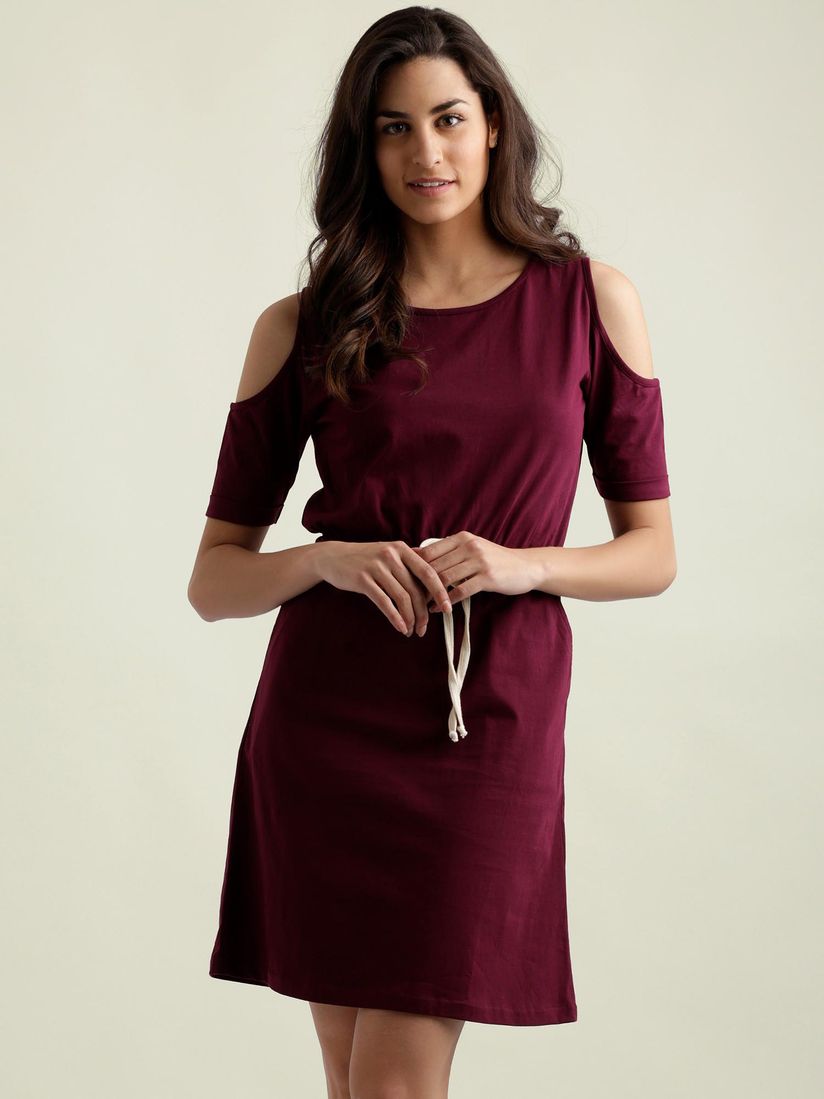 Magenta mini dress clearance