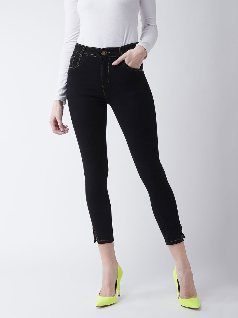 Black ankle jeans Clearance