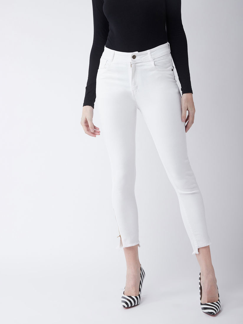 White stretchable jeans Clearance