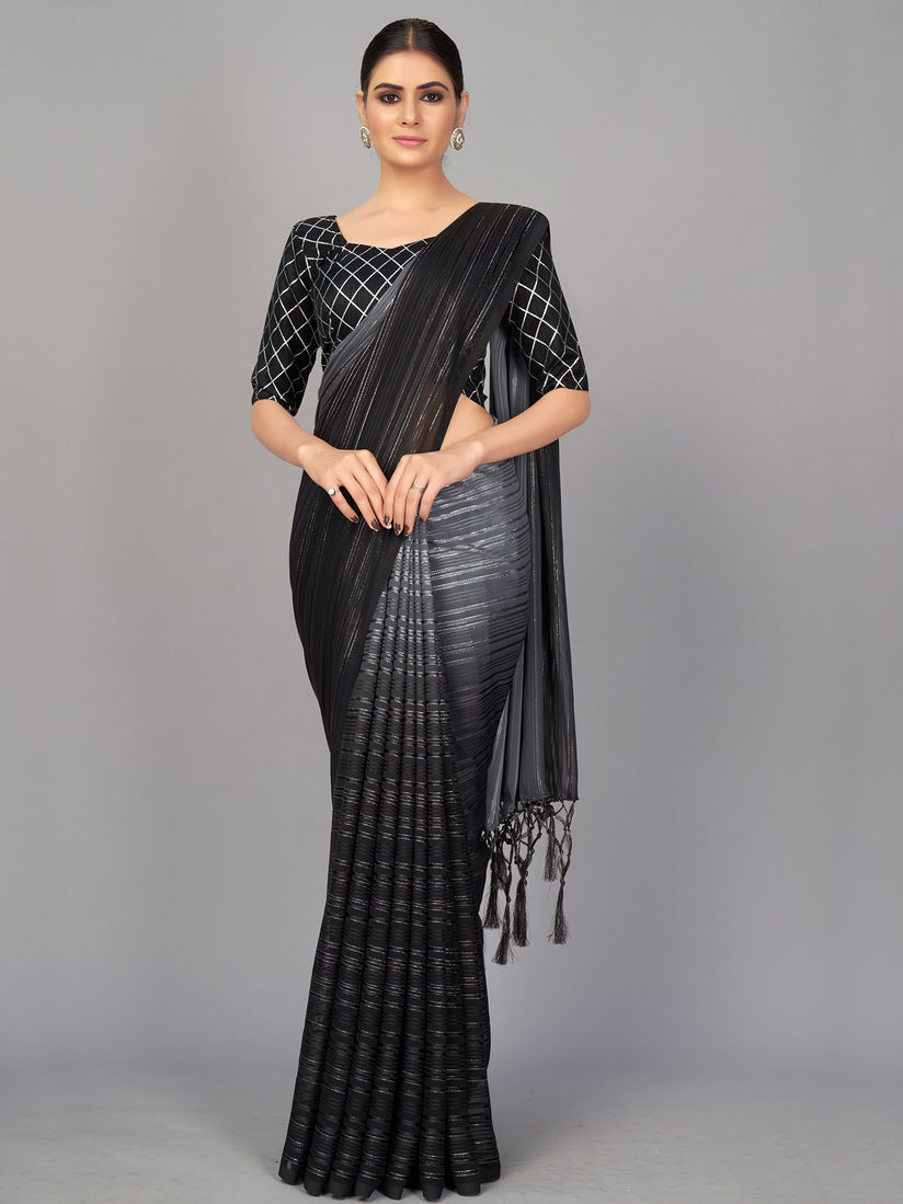 Black and grey blouse Clearance