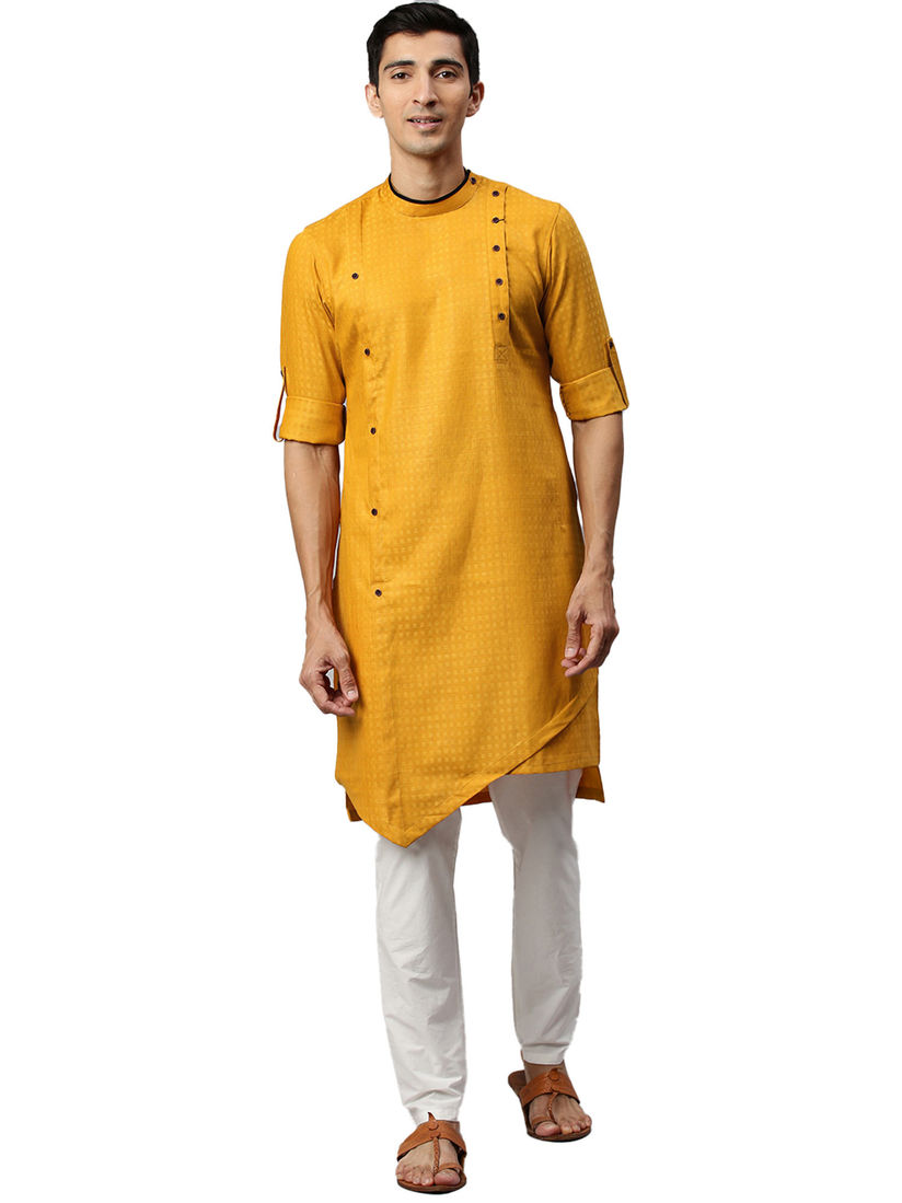 Yellow kurta shirt clearance
