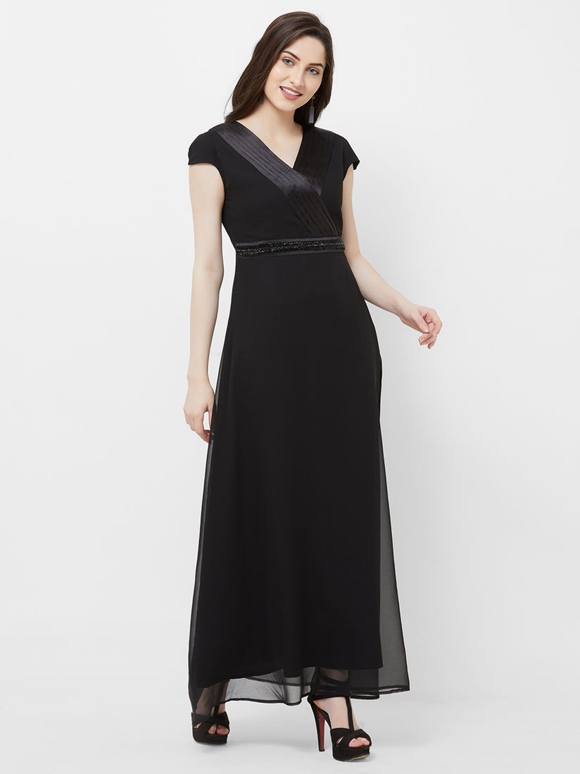 Cap sleeve maxi dress clearance