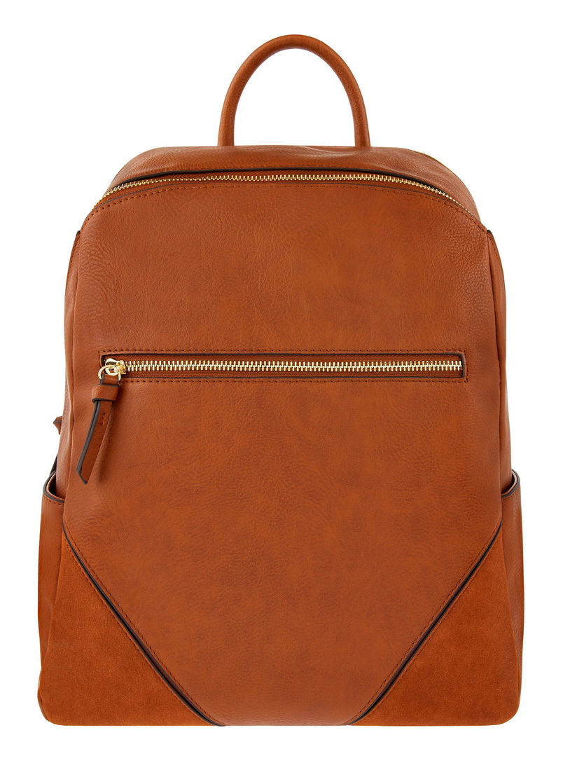accessorize leather backpack