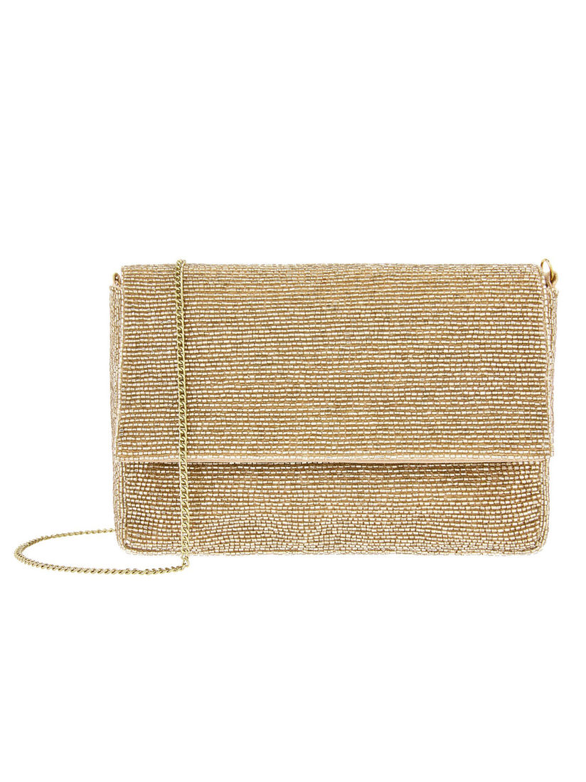 Accessorize gold clutch clearance