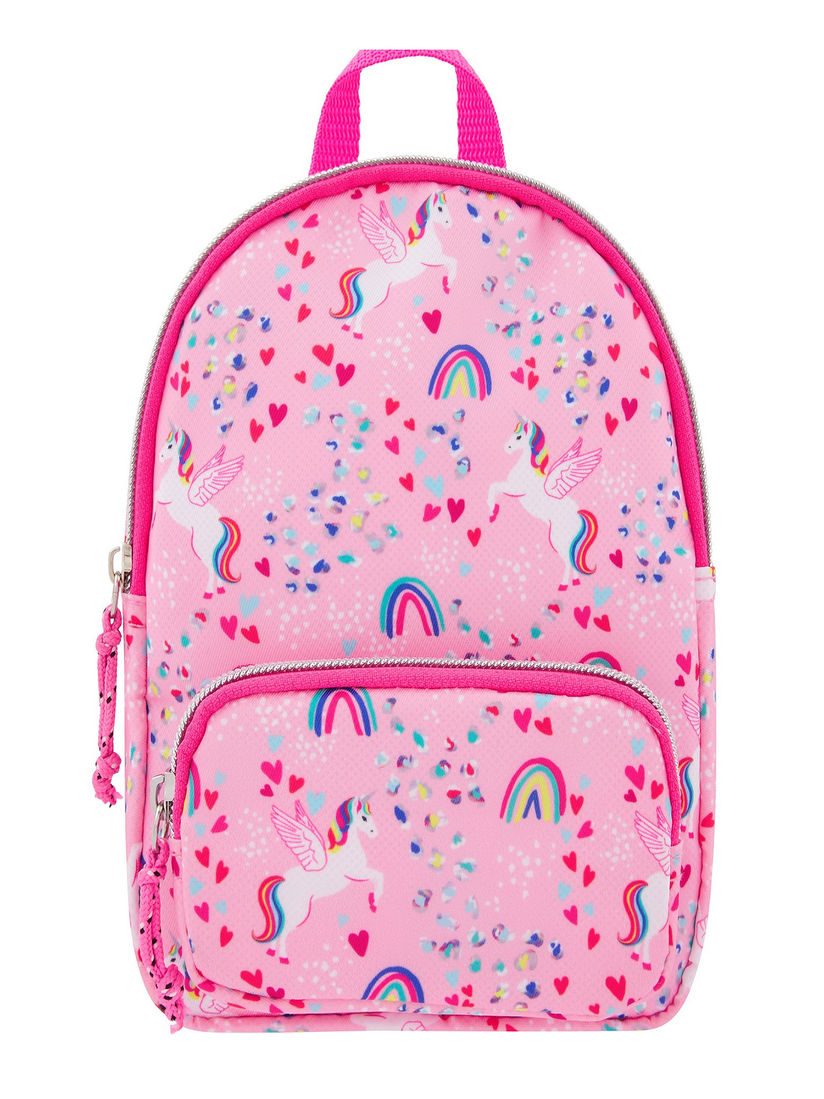 accessorize pink backpack