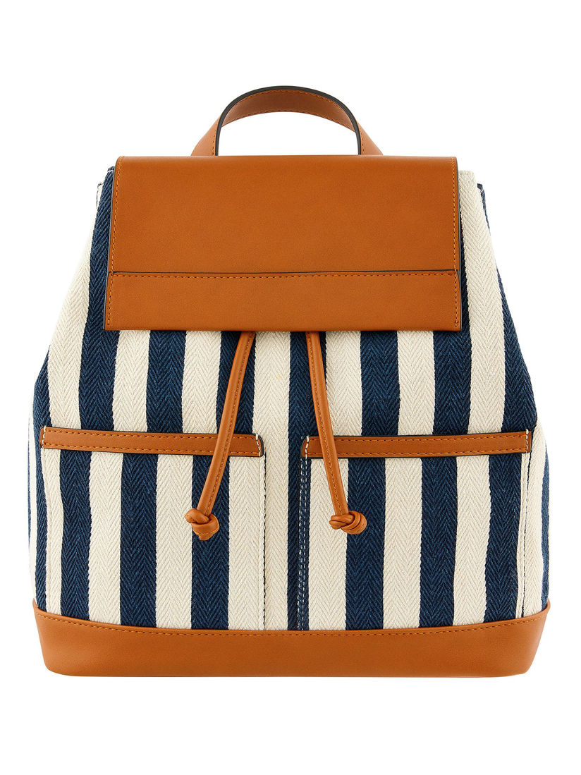 accessorize london woven stripe canvas