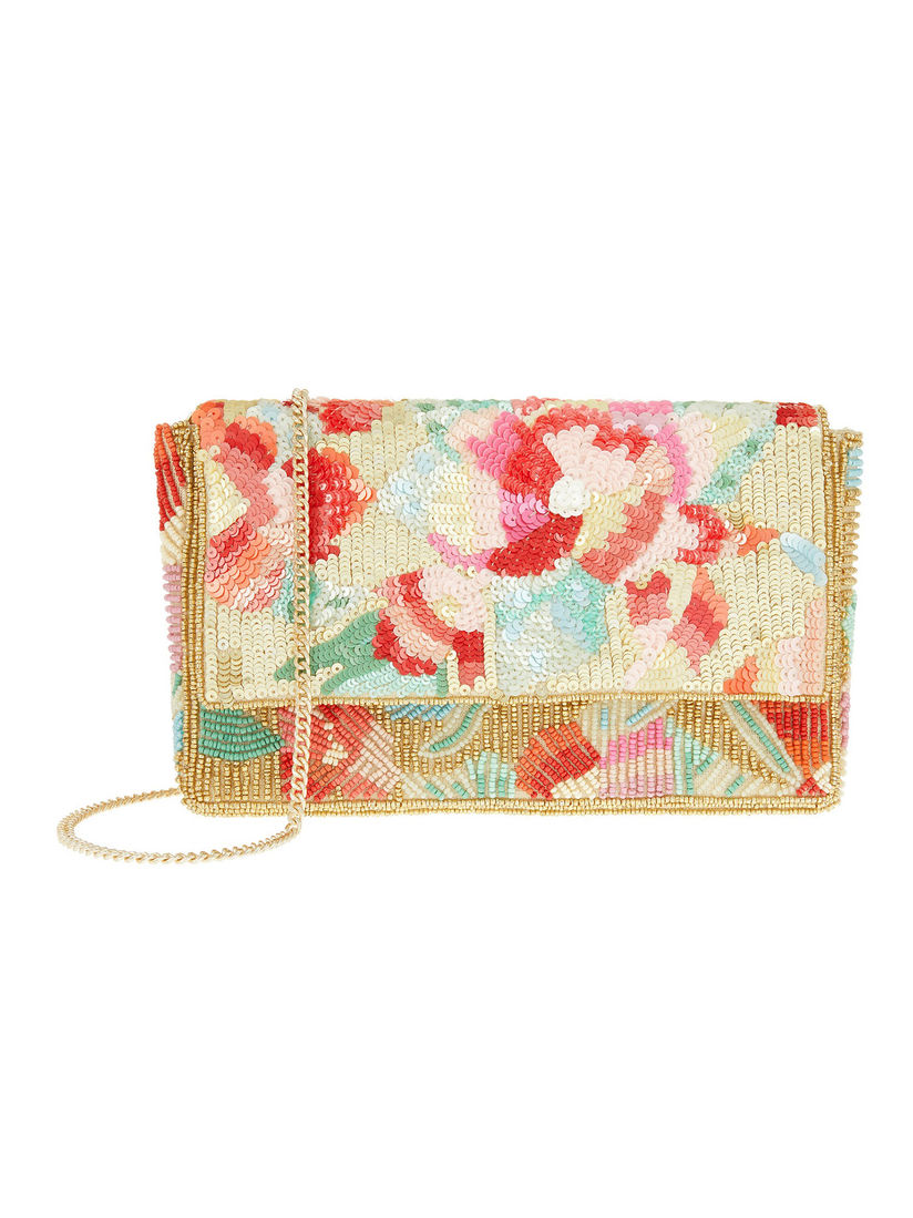 accessorize beaded clutch