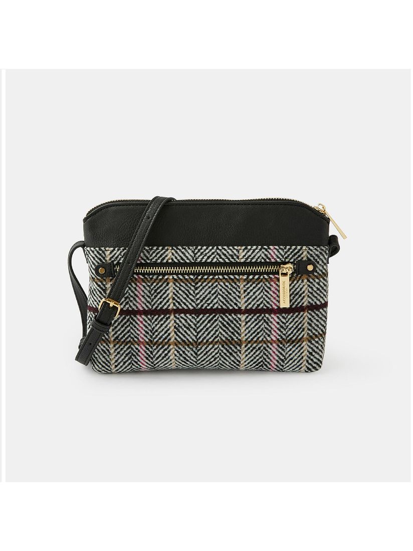 checkered sling bag
