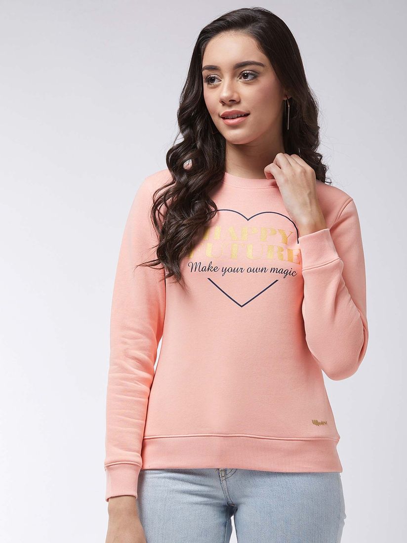 peach sweatshirt women