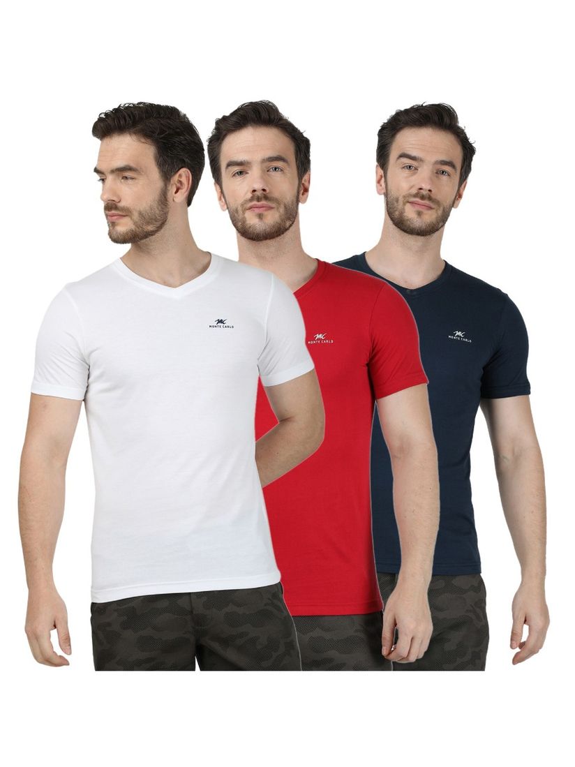 monte carlo t shirt pack of 3
