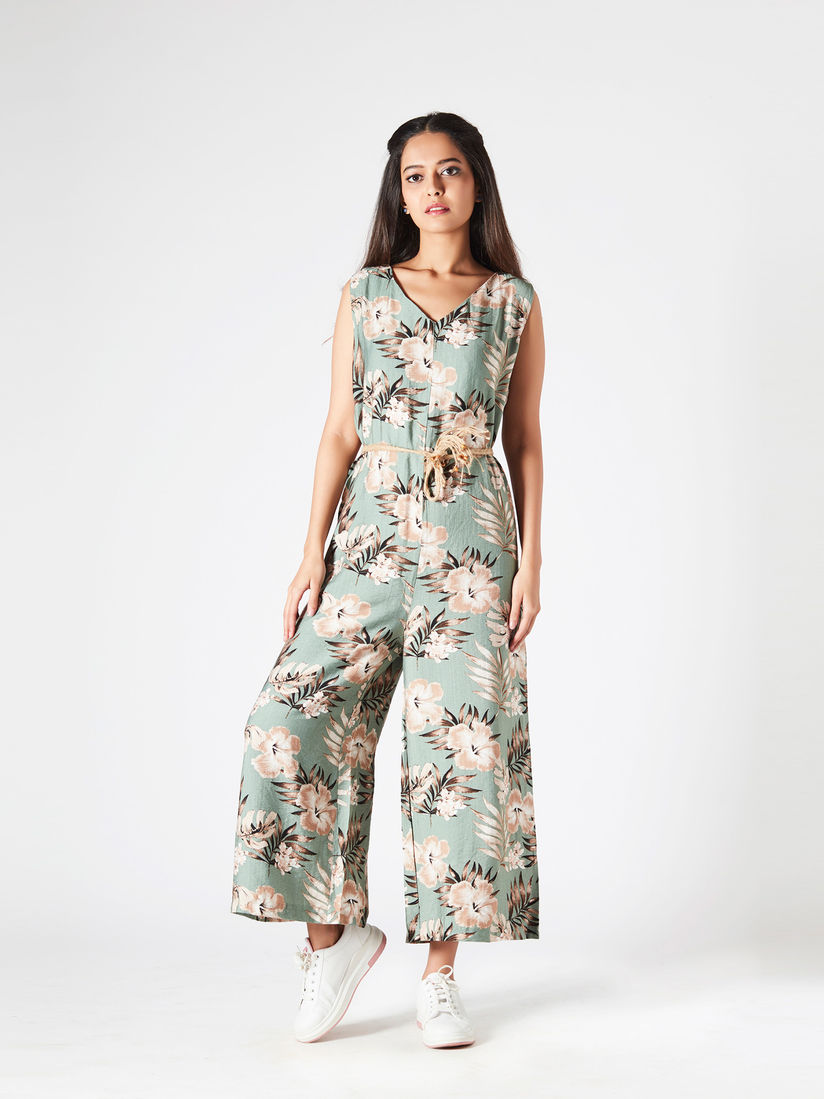 DEAL JEANS Jumpsuits : DEAL JEANS Green 