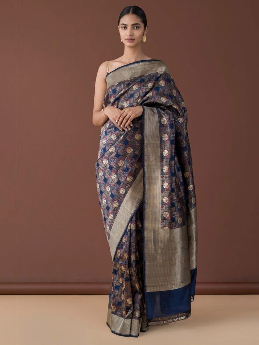 Ekaya Saree Buy Ekaya Navy Blue Banarasi Silk Saree With Blouse Piece Online Nykaa Fashion Buy sarees online for women.choose sarees from a wide range of designer, indian, bridal, bollywood, cotton, silk, chiffon sarees at best price. ekaya navy blue banarasi silk saree with blouse piece