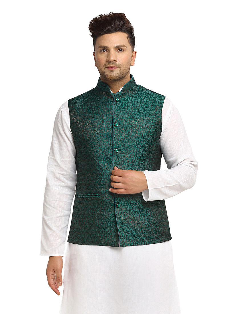 brocade nehru jacket