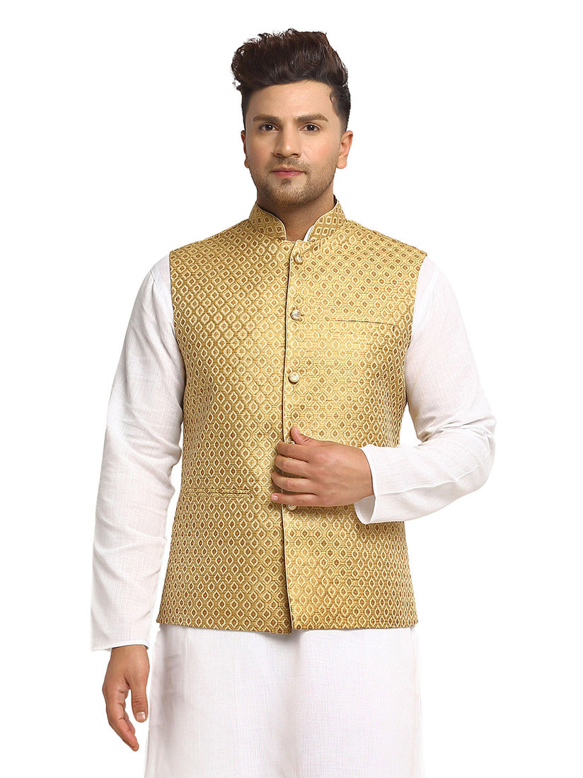 golden nehru jacket