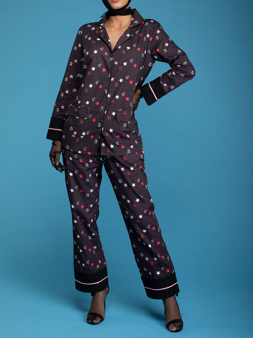 black pajama set