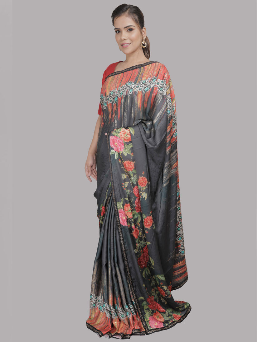 Roopkala Sarees Buy Roopkala Charcoal Grey Floral Satin Saree With Unstitched Blouse Online Nykaa Fashion You can look at the address on the map. roopkala roopkala charcoal grey floral satin saree with unstitched blouse