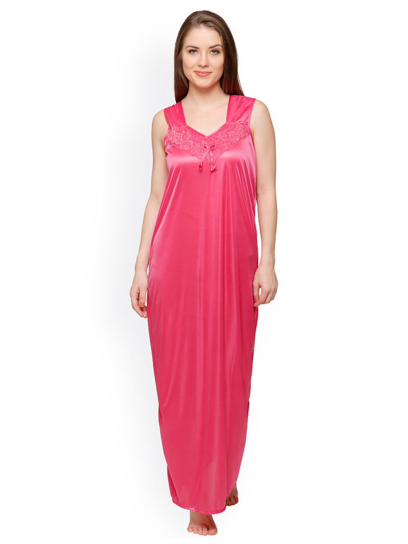 pink satin nightdress