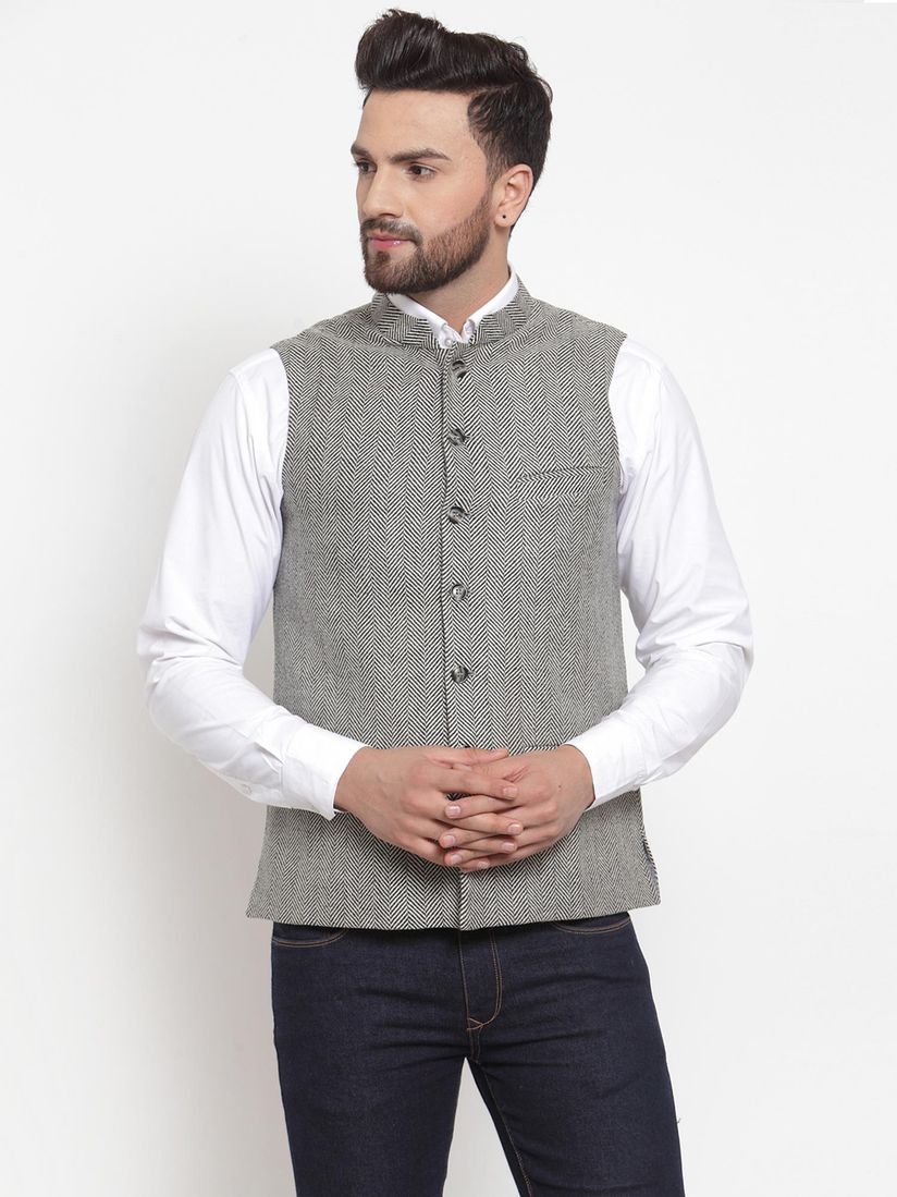 grey colour modi jacket