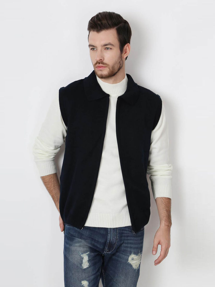 peter england half sleeve jacket