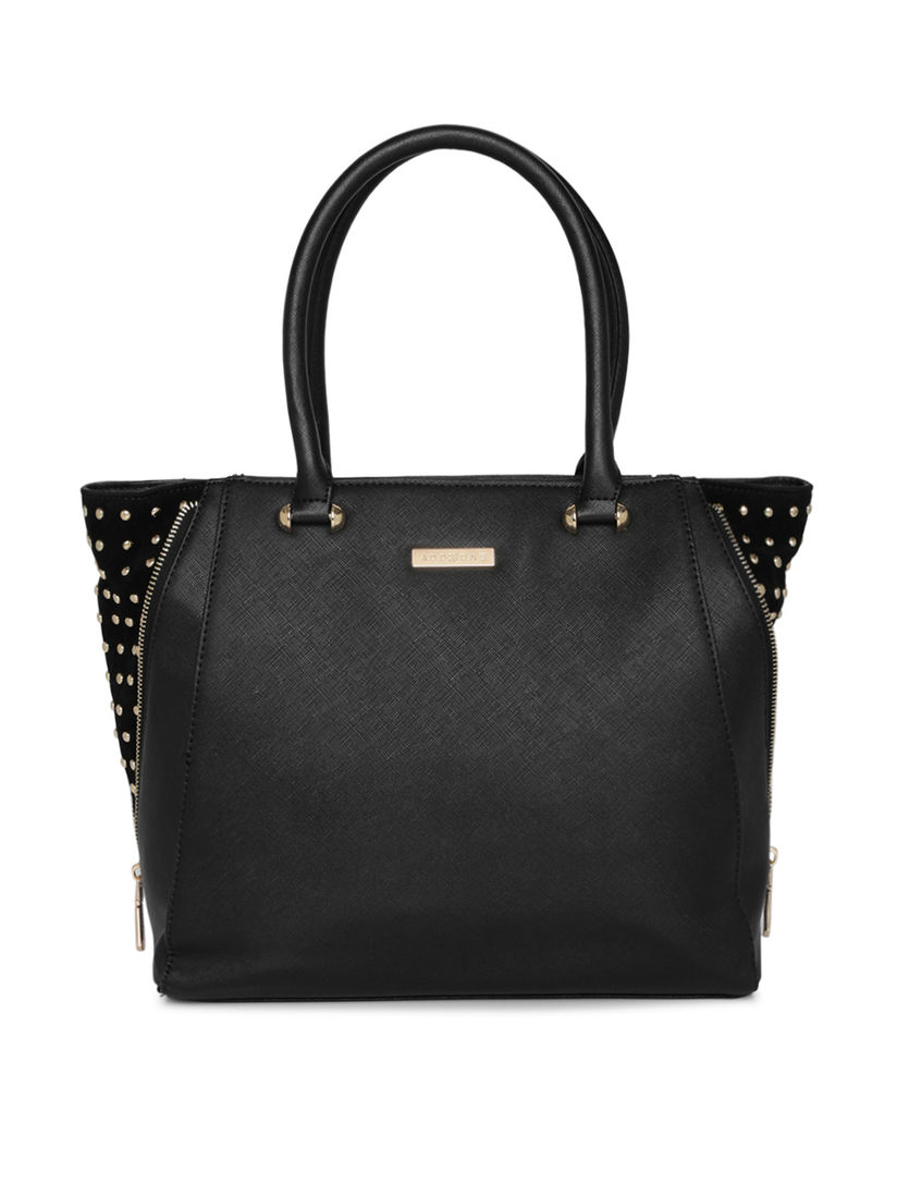 black studded side bag
