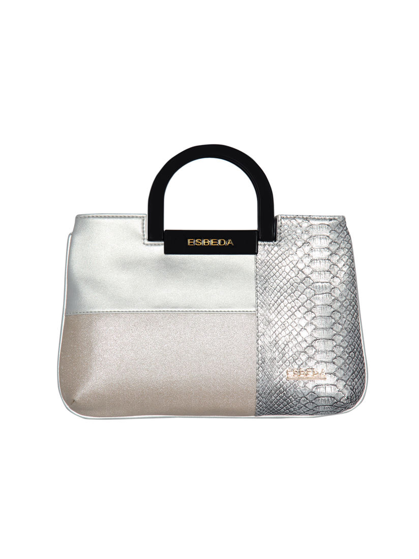 silver colour handbags