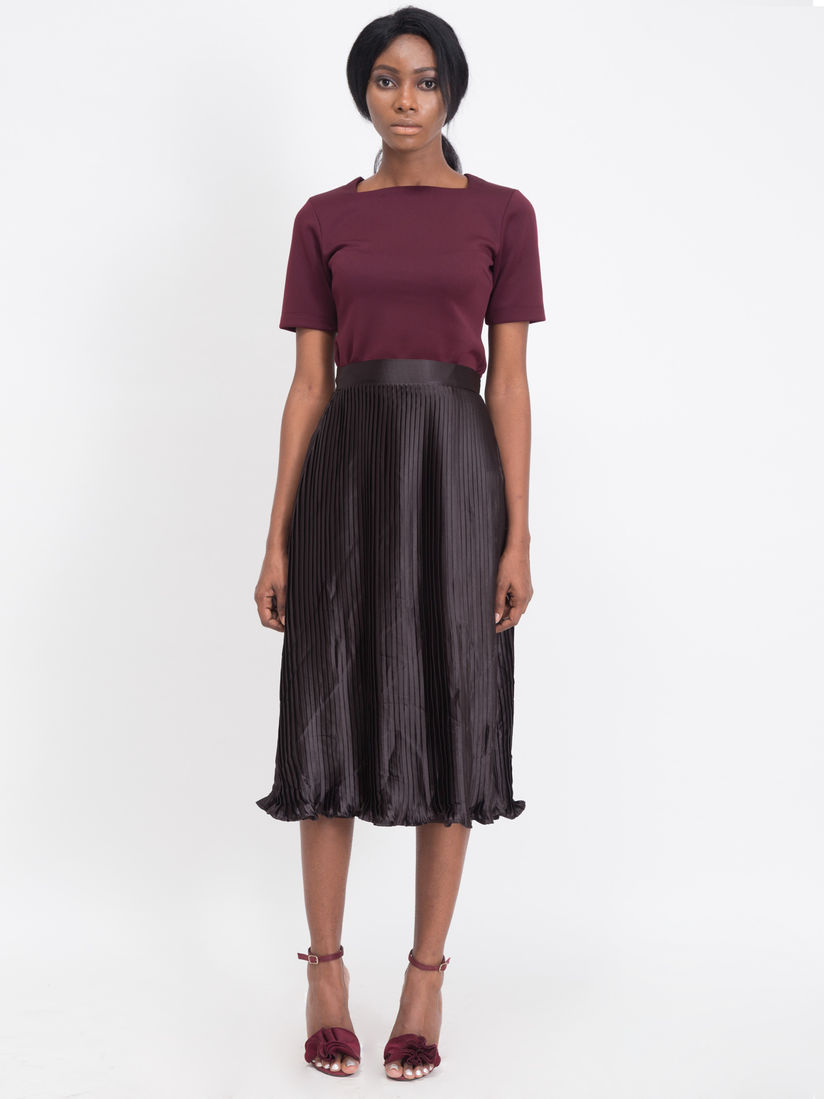 H and m black pleated skirt Clearance