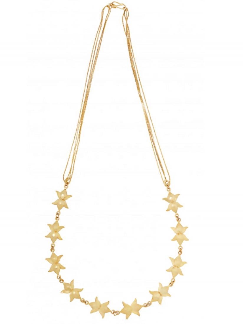 ornamaas gold plated lotus fleur rani haar