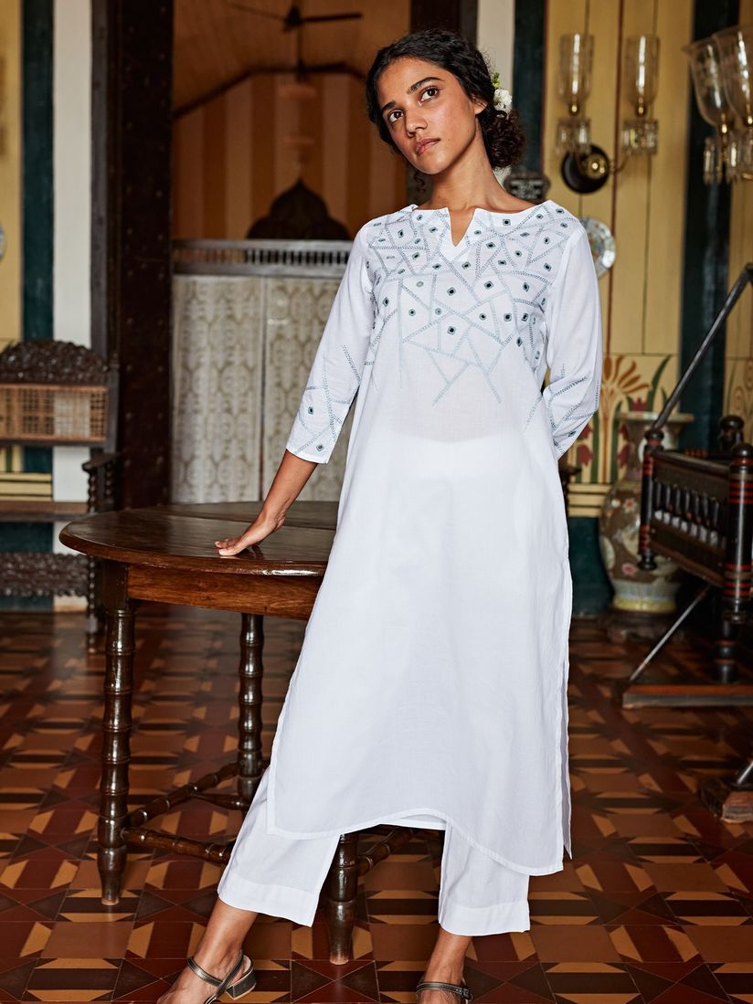 Okhai mirror embroidery kurtis Clearance