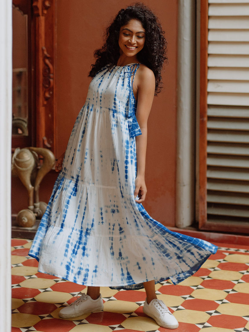 Tie dye dresses online clearance