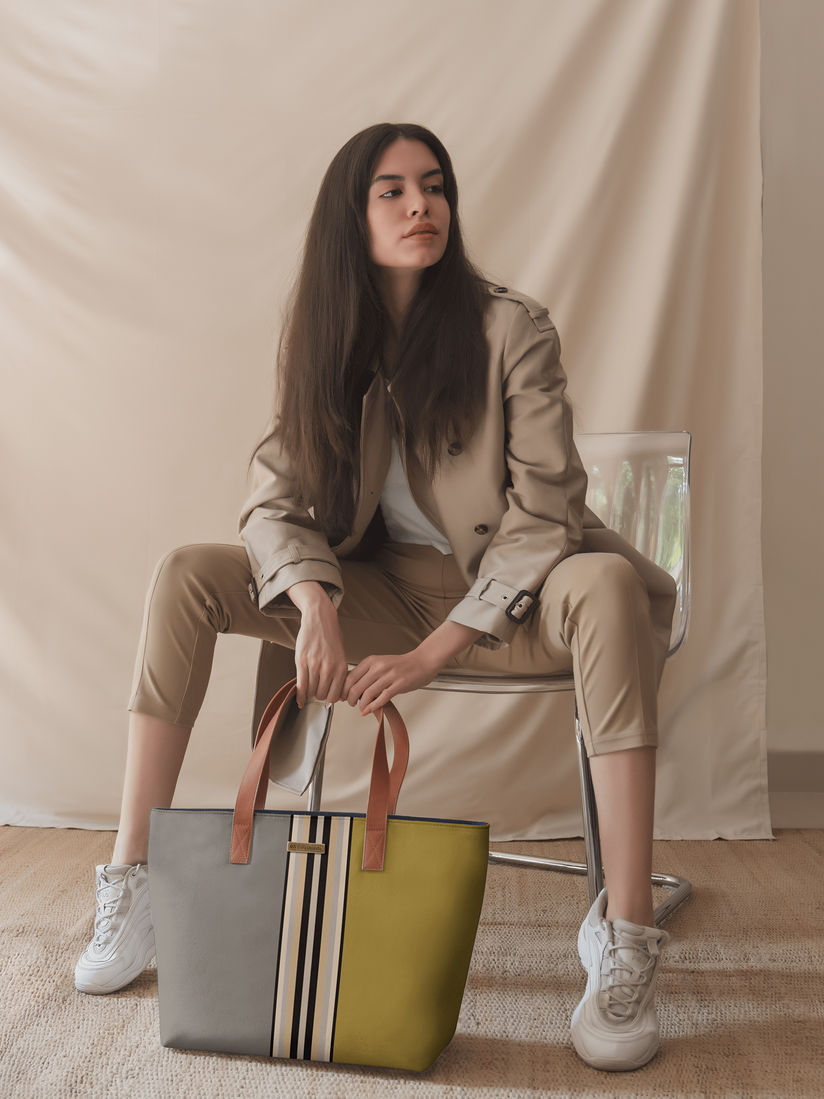mustard tote bag