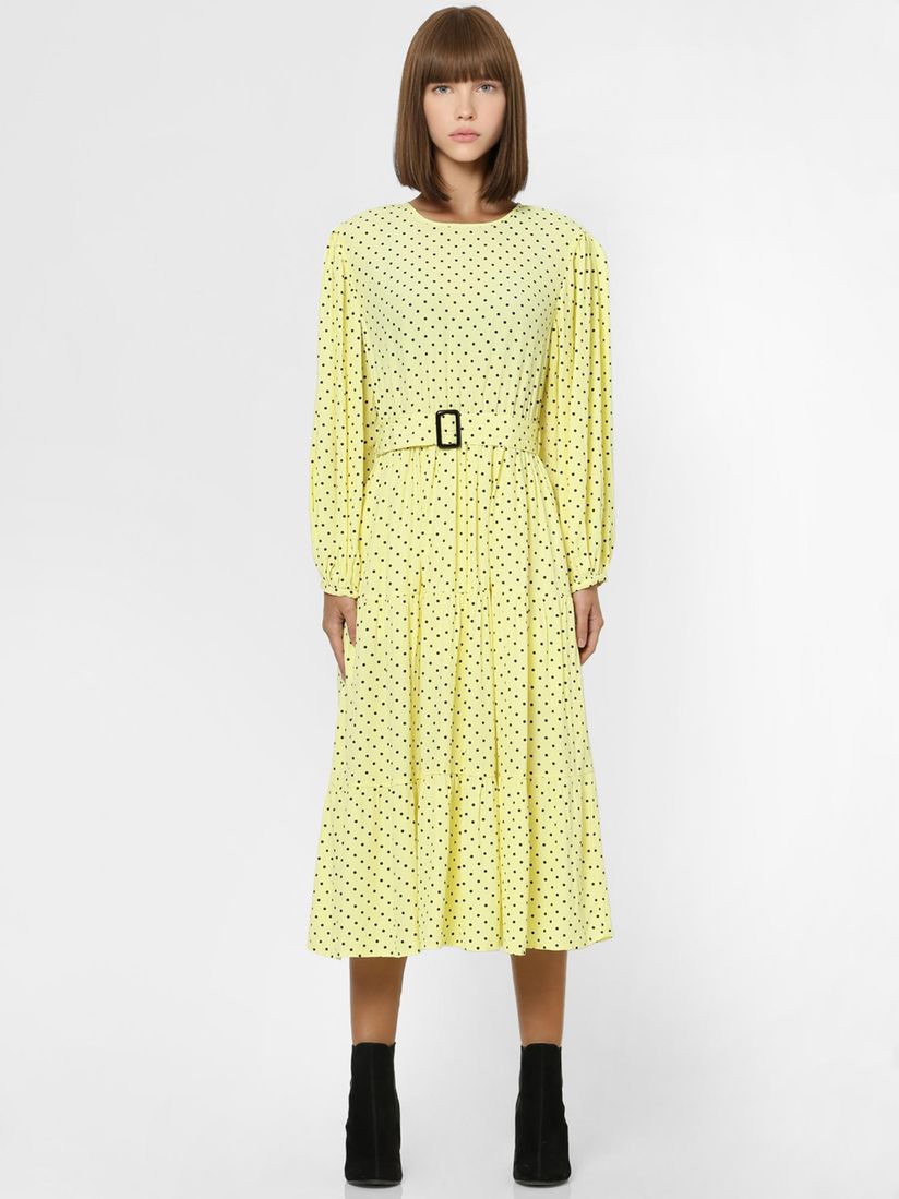 Yellow dress with polka dots clearance
