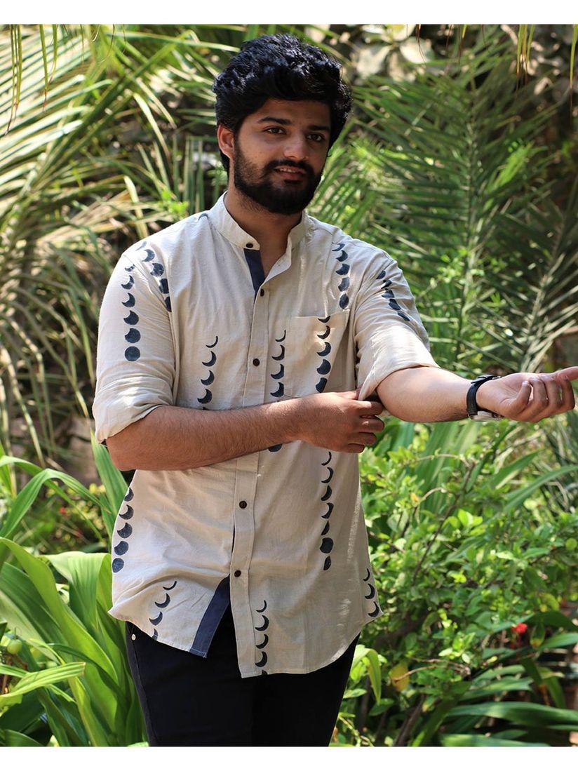 Buy Chidiyaa Ivory Cotton Shirt Online 