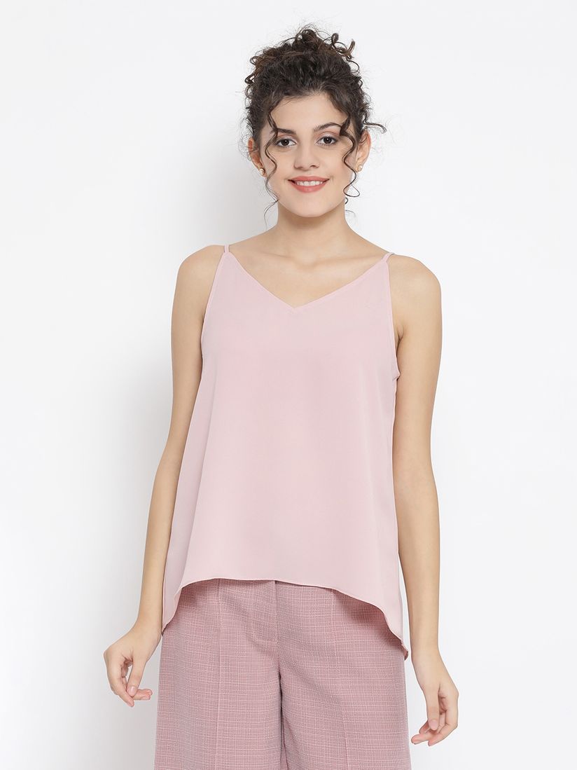 pink spaghetti top