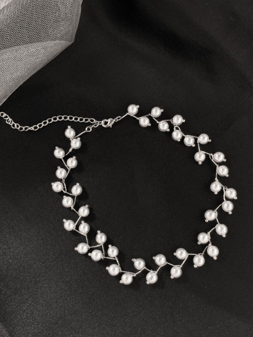 Ferosh Pearl Choker Necklace Online, 50 