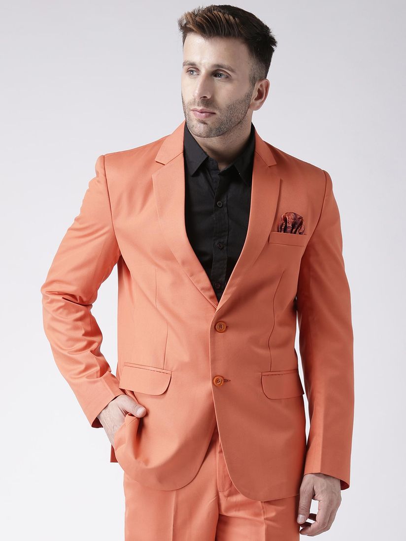 peach color blazer