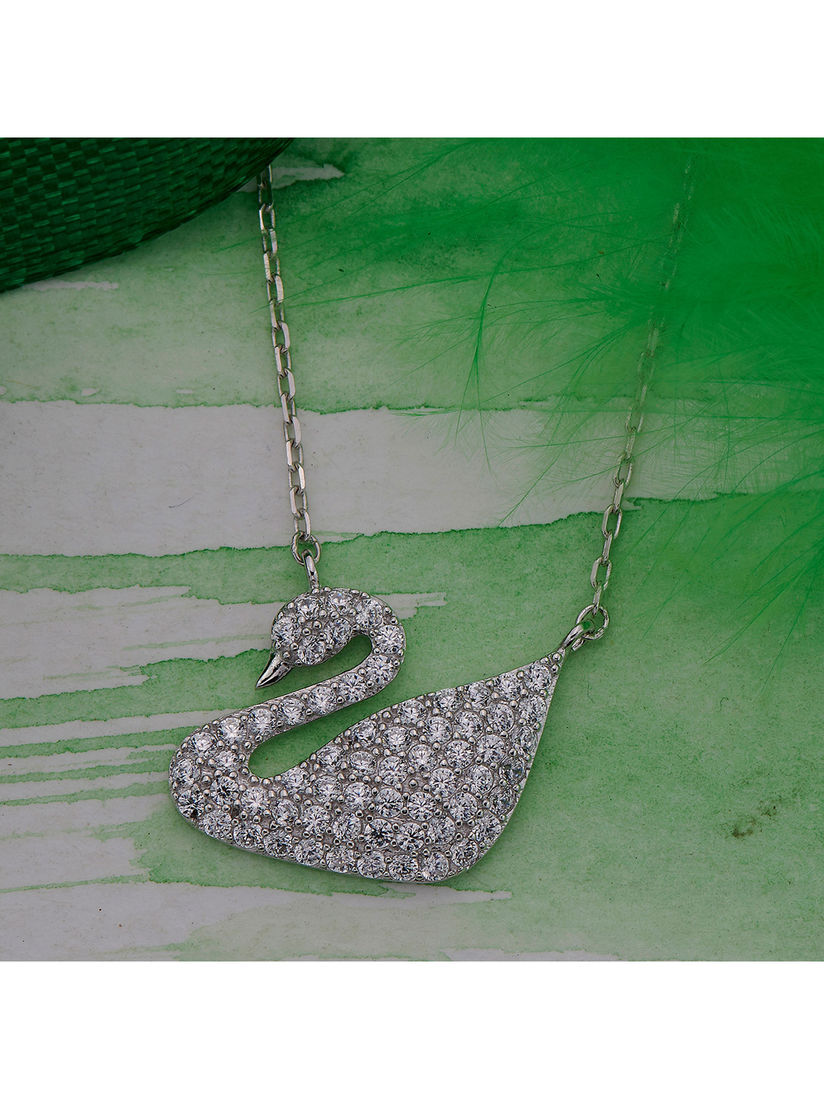 CHM133 2 Sterling Silver Swan Pendants 925 Sterling Silver Pendants
