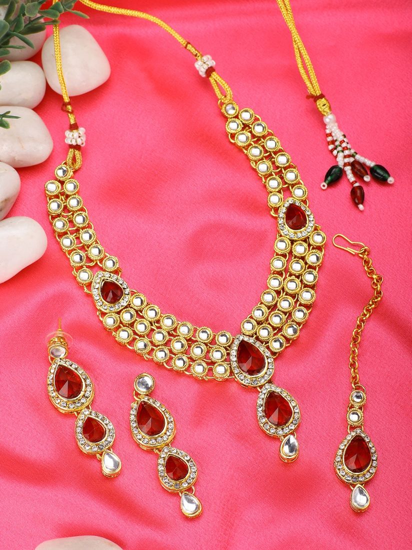 Peora Jewellery Sets Buy Peora 18k Gold Plated Traditional Kundan Maroon Long Necklace Jewellery Set With Earring Maang Tikka Online Nykaa Fashion Browse exquisite products at great discounts on peora. peora 18k gold plated traditional kundan maroon long necklace jewellery set with earring maang tikka