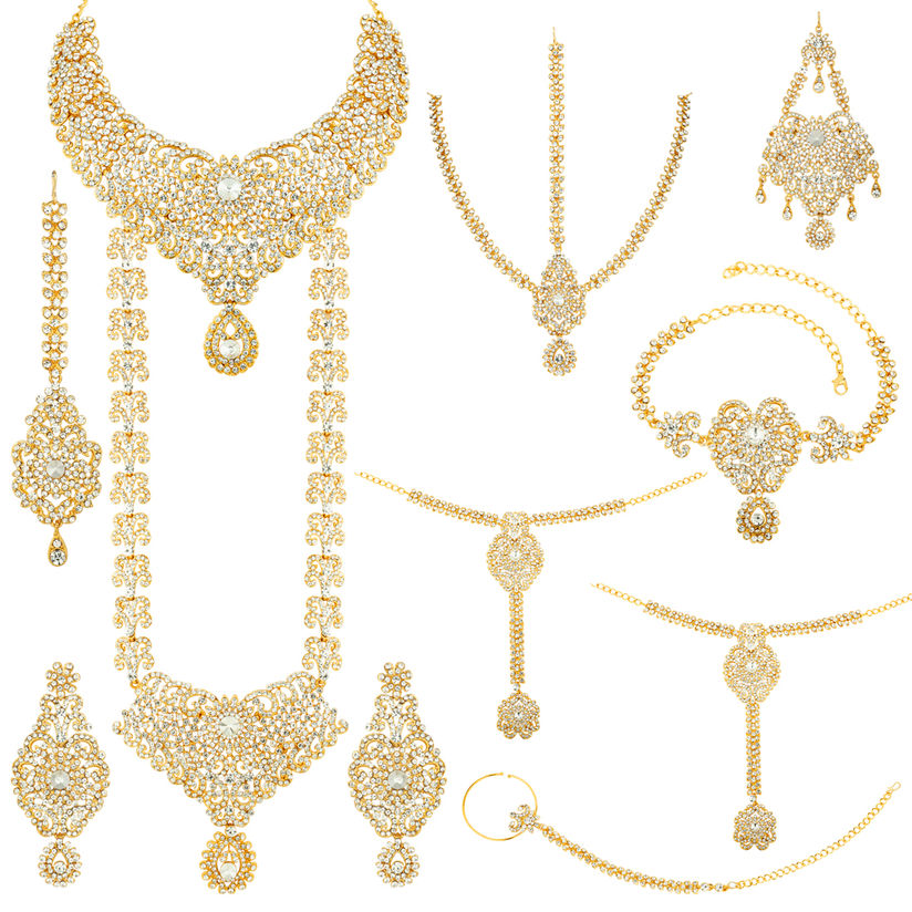 Peora Jewellery Sets Buy Peora 18k Gold Plated Ethnic Indian White Kundan Jodha Akbar Necklace Jewellery Set For Women Online Nykaa Fashion There, the mughal soldiers steal the temple jewellery and injure the rajputs. peora 18k gold plated ethnic indian white kundan jodha akbar necklace jewellery set for women
